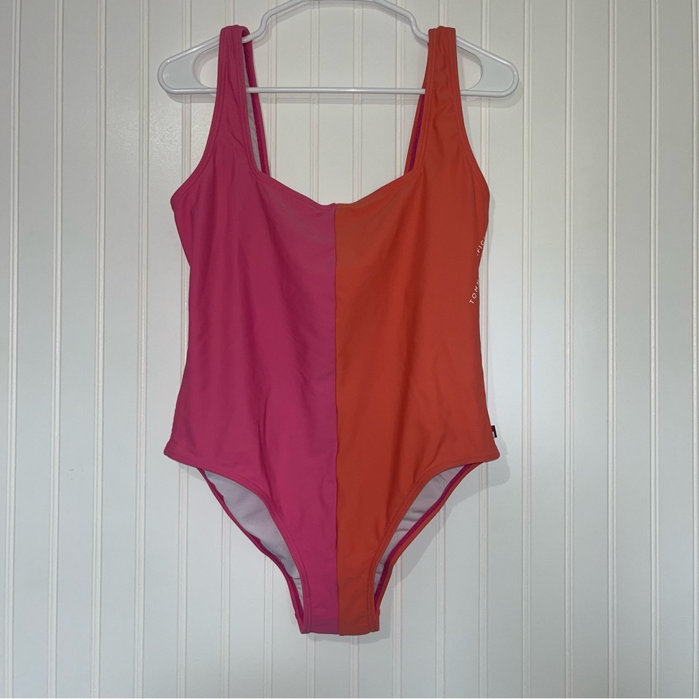 Tommy Hilfiger size 10 multicolor one piece swimsuit